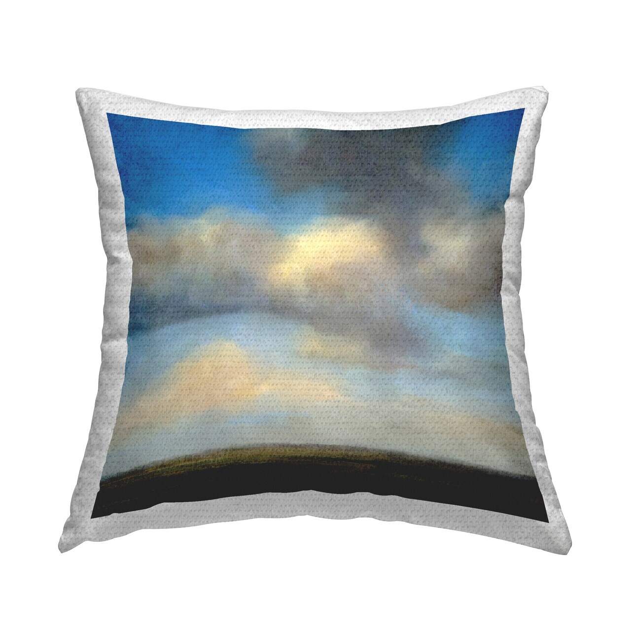 Looming Storm Clouds Design by Suzanne Nicoll Outdoor Printed Pillow